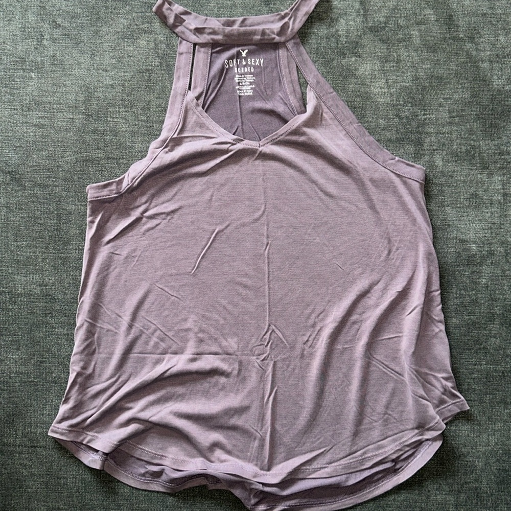 AE Women’s soft and sexy tank purple size small